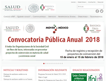Tablet Screenshot of beneficenciapublica.salud.gob.mx
