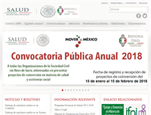 Tablet Screenshot of apbp.salud.gob.mx