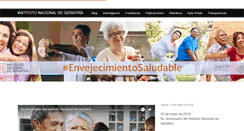 Desktop Screenshot of geriatria.salud.gob.mx