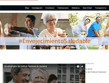 Tablet Screenshot of geriatria.salud.gob.mx