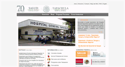 Desktop Screenshot of hospitaltapachula.salud.gob.mx